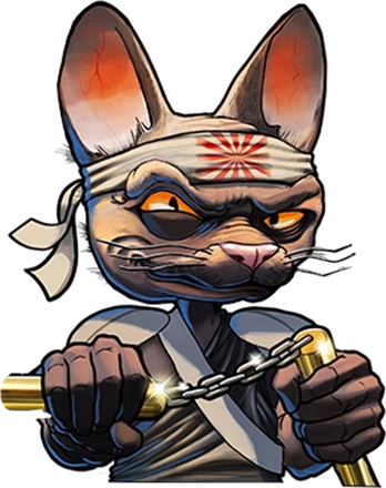Gritty Kitty character from the Nitropolis series
