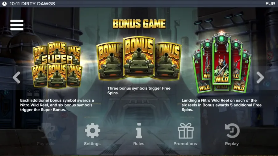 Dirty Dawgs of Nitropolis Nitro Raffle coin bonus